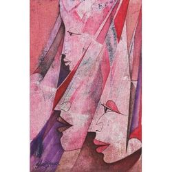 Go with the Flow II,'Original Acrylic Painting from India'