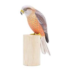 Eagle Sunrise,'Handcrafted Suar Wood Eagle Sculpture with Albesia Wood Base'