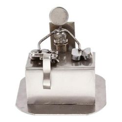 'Rustic Accountant' - Hand Crafted Recycled Metal Rustic Sculpture Mexico