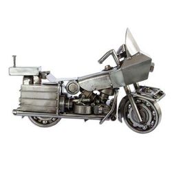 Rustic Motorcycle,'Eco-Friendly Recycled Metal Motorcycle Sculpture'