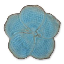 Celadon ceramic serving plate, 'Turquoise Vanda'