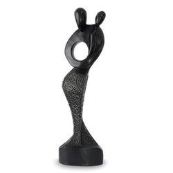 Wood sculpture, 'Joy of Motherhood'