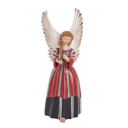 Petite Solola,'Folk Angel Ceramic Sculpture Hand-Painted in Guatemala'