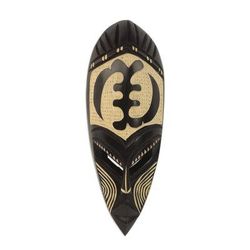 Gye Nyame Vibrations,'Sese Wood African Gye Nyame Adinkra Mask from Ghana'