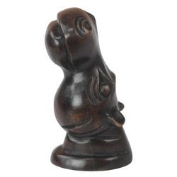 Hippo Head,'Ebony Wood Hippo Bust Sculpture from Ghana'