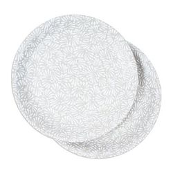 Celestial Spring,'Handcrafted Floral Talavera Ceramic Dinner Plates (Pair)'