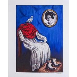 The Little Frida,'Signed Frida-Themed Surrealist Print from Mexico'
