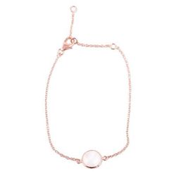 '18k Rose Gold-Plated Bracelet with 6-Carat Rainbow Moonstone'