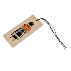 Patzunera,'Artisan Crafted Wood Bookmark'