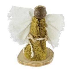 Meadow Angel,'Central American Natural Fiber Angel Statuette'