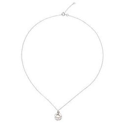 Whale Splash,'Rose Gold Accented Sterling Silver Whale Necklace'