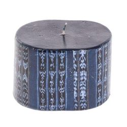 Santa Catarina Palopo Blue,'Handmade Rectangular Dark Blue Candle from Guatemala'