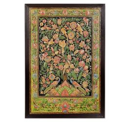 'Handmade Hand-painted Relief Marble Wall Art from India'