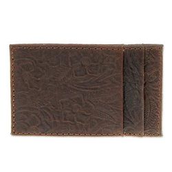 Floral Pass,'Floral Leather Card Wallet Handcrafted in Mexico'