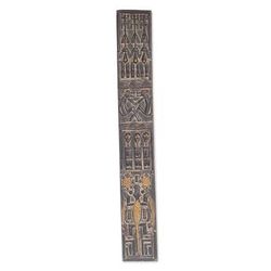 Malian Dogon Board,'Ghanaian Mahogany Wall Relief Panel Carved & Painted by Hand'