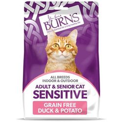 2x1.5kg Duck & Potato Grain Free Sensitive Adult & Senior Burns Dry Cat Food