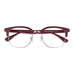 Female s browline Matte Burgundy Plastic, Metal Prescription eyeglasses - Eyebuydirect s Yokote