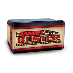 Barnes Buster Handgun Bullet .44 Remington Magnum 300 Grain Flat Nose Flat Base 50 Bullets 30545