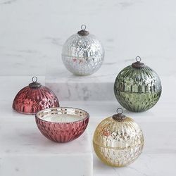 Illume Mercury Ornament Candle - Balsam & Cedar Red - Frontgate