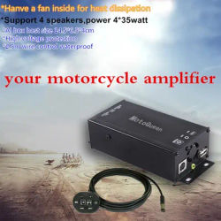 Amplificateur Audio 12V, haut-parleurs Radio pour moto, lecteur MP3, Bluetooth, Compatible avec ATV,