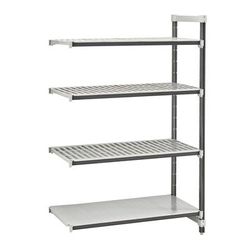 Cambro EXA216084VS4480 Camshelving Elements XTRA Vented/Solid Shelving Unit - 4 Shelves, 60"L x 21"W x 84"H