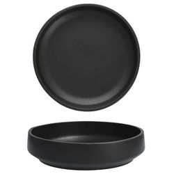 Fortessa 3100.BLK.05 15 1/2" Round Perissa Large Bowl - China, Black, Case of 6