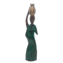 Water Jug,'Albesia Wood Sculpture'