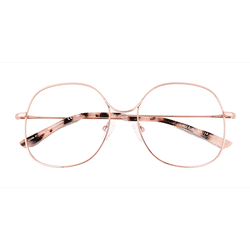 Female s round Rose Gold Metal Prescription eyeglasses - Eyebuydirect s Wilbur