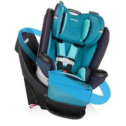 Evenflo GOLD SensorSafe Revolve360 Extend Rotational All-In-One Convertible Car Seat - Sapphire Blue