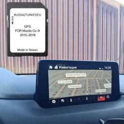 Pour Mazda CX-9 2015-2021 Grèce Suède Suisse Carte Sat Navigation GPS 16 Go Carte Mémoire