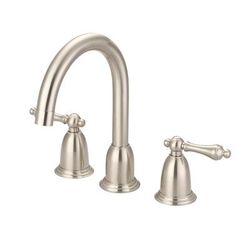 Randolph Morris Widespread Bathroom Sink Faucet - Metal Lever Handles RMH711ML-BN