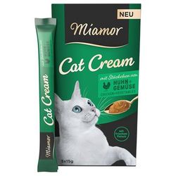 Set risparmio: 55x15g Miamor Cat Snack Crema al Pollo e verdure