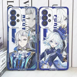 Genshin Impact Furina Charlotte Neuvillett Navia Phone Case For Samsung Galaxy S25 Ultra S24 Plus S23 FE A56 A55 A54 A36 A16