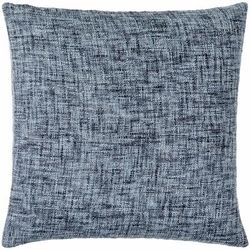 Pyotr 20" Square Modern Cotton Dark Blue/Denim/Navy Throw Pillow - Boutique Rugs