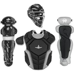 All Star Top Star NOCSAE Certified Baseball Catcher's Kit - Ages 9-12 Black