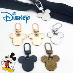 Disney Mickey Mouse Zipper Slider Puller Cute Anime Instant Zipper Repair Kit sostituzione per