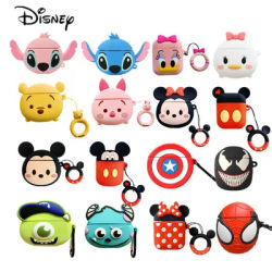 Disney Marvel Custodia per auricolari per Airpods 1 2 3 Pro Cartoon Minnie Mickey Auricolari Bluetooth senza fili in silicone Custodia protettiva