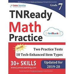 TNReady Test Prep th Grade Math Practice Workbook and Fulllength Online Assessments Tennessee Test Study Guide