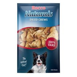 x10 Dried Cows' Ear Rocco Natural Dog Chews