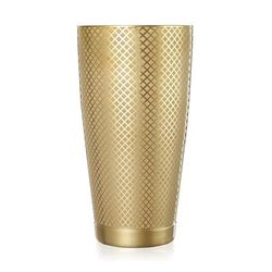 Barfly M37199GD 28 oz Diamond Lattice Stainless Bar Cocktail Shaker, Gold