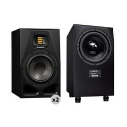 Adam Professional Audio A7V 130W Active 7" Studio Monitors with 10" Subwoofer Studio Kit 12106100