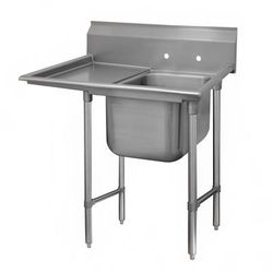 Advance Tabco 9-21-20-24L Regaline 50" 1 Compartment Sink w/ 20"L x 20"W Bowl, 12" Deep, Stainless Steel