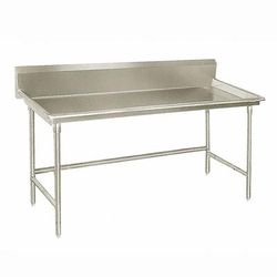 Advance Tabco BSR-60 60" Sorting Table - 10 1/2" Backsplash, 3" Raised Edge, Stainless Steel