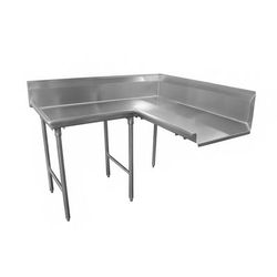 Advance Tabco DTC-K70-120L 119" L Shaped Dish Table - Right to Left, Stainless Steel