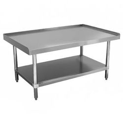 Advance Tabco ES-LS-3018 18" x 30" Stationary Equipment Stand for General Use, Undershelf, 1" Raised Edge, Adjustable Undershelf, Stainless Steel