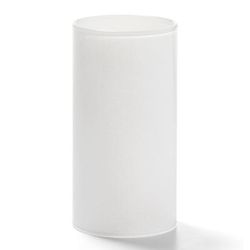 Hollowick 73SC Tall Cylinder Globe, 4 19/30 x 2 7/16", Glass, Satin