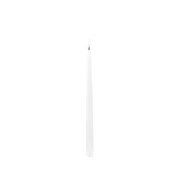 Hollowick TP12W-12DZ 12", Unwrapped Taper Candle, White, Case of 144