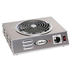 Cadco CSR-3T 14" Electric Hotplate w/ (1) Burner & Infinite Controls, 220v/1ph, Stainless Steel