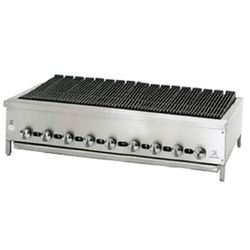 Jade Range JB-54 54" Gas Charbroiler w/ Cast Iron Grates, Natural Gas, Stainless Steel, Gas Type: NG