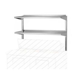 True 915015 Double Stainless Steel Utility Shelf for TPP67, TPP67D2 & TPP67D4 | True Refrigeration